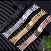 Resim AyrStore Omr Apple Watch 42Mm Kr413 Fine Steel Kordon - Gold 