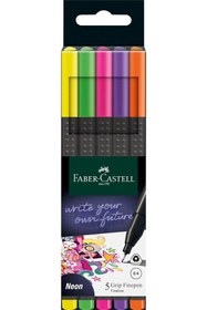 Resim STOREMAX Keçe Uçlu Seti, 5’li, Neon Renkler, 0.4 mm, Metal Destekli, Ergonomik Üçgen Gövde 1185222 