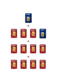 Resim Nadir Gold 24 Ayar 16 Gram Külçe Altın 2 Adet 2,5 Gram Külçe Altın + 11 Adet 1 Gram Külçe Altın 