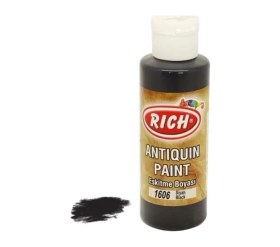Resim Belle Fusion Mey Ithalat® Rich 1606 Siyah 120 ml Eskitme Ahşap Boyası 
