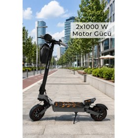 Resim Pirantech F1 Max Elektrikli Scooter 2000W Güç - Turuncu 