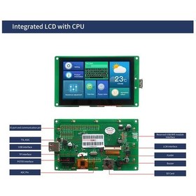 Resim Dwin 4.3inch Kapasitif IPS Dokunmatik I/O CAN PWM UART 8051 Ekran 