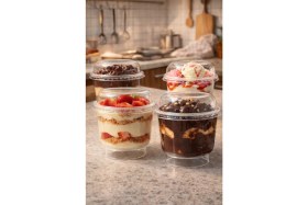 Resim Ambalajın Plastik Kristal Tatlı Kabı Ayaklı Tatlı Kasesi - Kapaklı 200cc, Kullan At, Magnolya, Dondurma, Supangle, Profiterol 