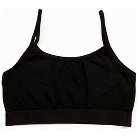 Resim Kız Çocuk Pamuklu Askılı Büstiyer-15417 Siyah 