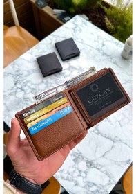 Resim Taba Kelebek Model Gerçek Deri Erkek Isme Özel Baskılı Cüzdan Taba 
