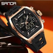 Resim Gaojunshop01 Ofns Erkek Spor Saati Su Geçirmez Pedometre Pusula Kronometre Rose Gold Siyah Diğer 