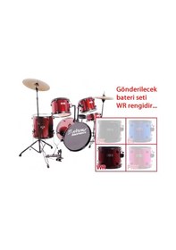 Resim Extreme Xds565 Wr - Kırmızı Akustik Davul Seti 