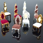 Resim 1 Paket DollHouse Mini Simülasyon Sandalye - Retro Avrupa Tarzı İç Mekan Yemek Sandalyesi, Oyun Evi için Çok Renkli Plastik Mobilya Modeli, Villa Dekorasyonu ve Mini Sırt Sandalyesi, 14 Yaş ve Üzeri için Premium Tasarım 