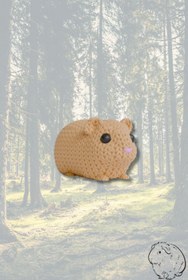 Resim mmb Örgü Desenli Hamster Anahtarlık – Sert Plastik, Çanta Süsü & Charm, Hayvan Figürlü Aksesuar 