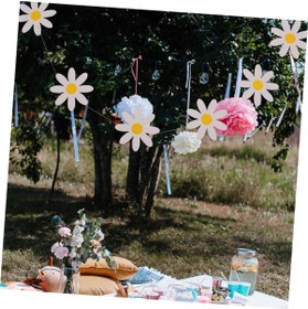 Resim Parti Station 1 Adet Papatya Banner Papatya Arı Konsept Dekoratif Banner Flama Daisy Banner 