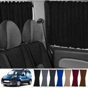 Resim Oto Pandami Peugeot Bipper 2008-2014 Uyumlu Siyah Raylı Oto Perde Takımı 