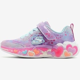 Resim Skechers Eternal Heart Lıghts Büyük Kız Çocuk Mor Işıklı Spor Ayakkabı 302696l Lvmt Mor 