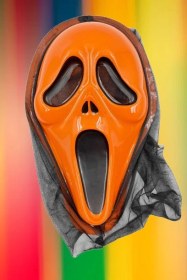 Resim Halloween Maske Çığlık Arkası Tüllü Turuncu Diğer 