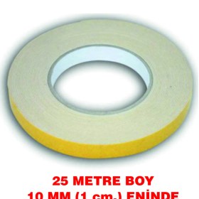 Resim Çift Taraflı Köpük Bant 25 M. Uzunlukta 10 Mm Eninde 