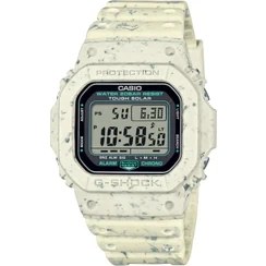 Resim Casio G-5600BG-5DR G-Shock 20 Atm Suya Dayanıklı Alarm Kronometre ve Takvim Özellikli Silikon Kordon Beyaz Erkek Kol Saati 