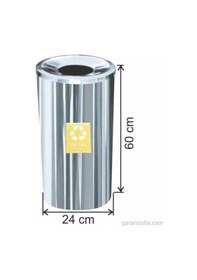 Resim Garanti Metal 1802 Metal İçin Geri Dönüşüm Çöp Kovası (27 Litre) 