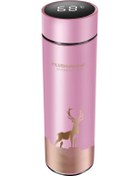 Resim Tenfowee Akıllı Termometreli Paslanmaz Çelik Termos - Led Dokunmatik Ekranlı, 500ml Sızdırmaz Seyahat Bardak GÜMÜŞ 