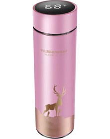 Resim Tenfowee Akıllı Termometreli Paslanmaz Çelik Termos - Led Dokunmatik Ekranlı, 500ml Sızdırmaz Seyahat Bardak GÜMÜŞ 