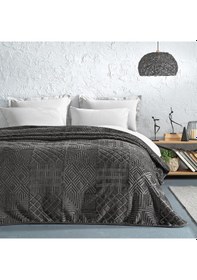 Resim Yataş Bedding Nova Emboss Çift Kişilik Battaniye Gri 