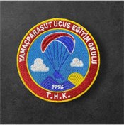 Resim Ex Patch Yamaç Paraşüt Uçuş Eğitim Peçi Nakış Patch 9.5 Cm 