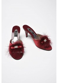 Resim Gc 215 Kadin Ev Terliği - Bordo Bordo 