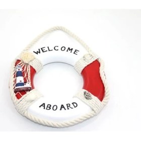 Resim Ahşap Marin Duvara Asmalı Simit Model 2 