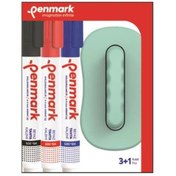 Resim Penmark Tahta Kalemi 3 Lü Set+Silgi HS-305-TK3S 