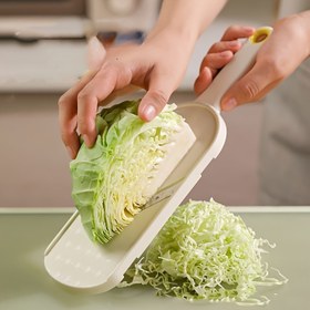 Resim 1 Adet Manuel Lahana & Sebze Doğrayıcı - Salata Yapımı İçin Çok Amaçlı Mutfak Aracı, Yeşil Plastik Sebze Doğrayıcı ve Öğütücü Kolay Tutuş Sapı ile - Lahana ve Yeşil Sebzeleri Doğrama İçin Mükemmel, Sebze Doğrama|Ergonomik Tasarım|Plastik Yapı, Sebze Dilimleyici ve Doğrayıcı 