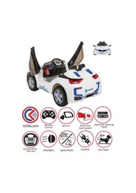 Resim Pilsan Speed Sonic Akülü Araba 12 Volt Kumandalı Beyaz Beyaz - Mavi 