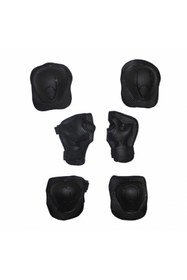 Resim XBYC 961 Çocuk Bisiklet Paten Kaykay Dizlik Dirseklik Koruma Seti Siyah 