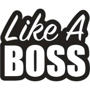 Resim GMWAX Like A Boss Duvar Dekor Sticker 40 x 32 cm 