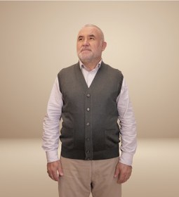 Resim KEHİLA Erkek Haki Baba Yeleği Önden Zarif Düğmeli Klasik Çift Cep 