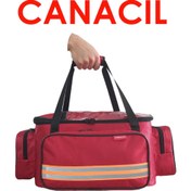 Resim CANACIL Travma Çantası | Acil Müdahale Çantası | Ilk Yardım Çantası Kırmızı | Tk5411 