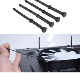 Resim Sones 4 Adet 65 Mm Titreşim Önleyici Yumuşak Sönümleme Çivisi Kauçuk Silikon Bilgisayar Fan Vidası 