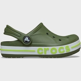 Resim Crocs Bayaband Clog T Logolu Terlik Unisex Çocuk Terlik 207018-3cb Haki 