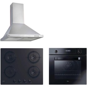 Resim Hoover & Cand-y Elvora Ankastre Set (HCH6MXTK + CVW6BB + HOT3051BI/E) 