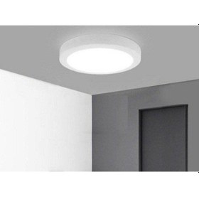 Resim Jupiter 18W Sıva Üstü Led Panel Yuvarlak Beyaz Işık Lc443 