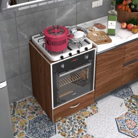 Resim Kenzlife ankastre modülü kabini flor cvz kapaklı fırın ocak dolabı sabit tabla 