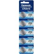 Resim Panasonic CR2016 3V Lityum Para Düğme Pil 5'li Blister 
