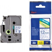 Resim Brother Tonersepeti Brother TZE-133 Şeffaf Üzerine Mavi Muadil Etiket Şeridi 