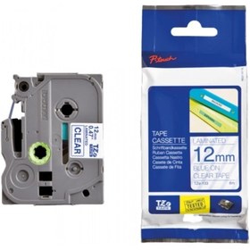 Resim Brother Tonersepeti Brother TZE-133 Şeffaf Üzerine Mavi Muadil Etiket Şeridi 