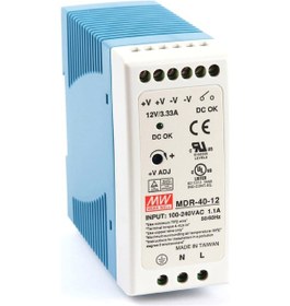 Resim Meanwell Mdr-40-12 ,110v..220vac 12vdc/3.33a Güç Kaynağı Mavi - Beyaz 