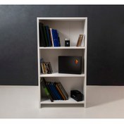 Resim yavuzconcept 3 Raflı Beyaz Kitaplık 