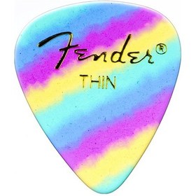 Resim Fender 351 Shape Graphic Picks Rainbow - Thin - 1 Adet Pena 