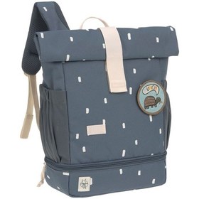 Resim Lassig Happy Prints Mini Rolltop Sırt Çantası Midnight Blue Mavi 