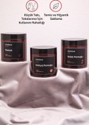Resim Genel Markalar 3'lü Kulak Pamuğu Makyaj Pamuğu Ve Pamuk Etiketli Plastik Organizer Kavanoz Banyo Seti Amber 500 ml 
