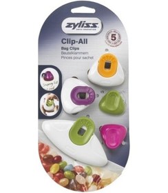 Resim Zyliss E990032 5'li Karışık Poşet Kapatma Klipsi 