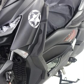 Resim GP Kompozit Yamaha XMAX 250-400 2018-2022 Uyumlu Bacak Koruma Siyah 