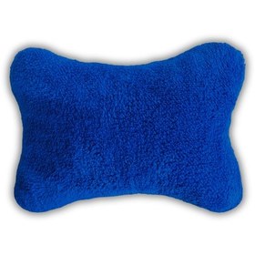 Resim Mavi Pelüş Ortopedik Araç Oto Koltuk Seyahat Boyun Yastığı/ Tekli 