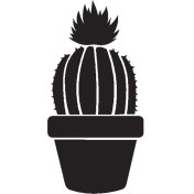 Resim BYR002 Saksı Çiçeği Kaktüs (Tip 7) 60X120 cm [efsngrck] 